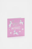 Happy Birthday Unicorn Card  Multi  hi-res