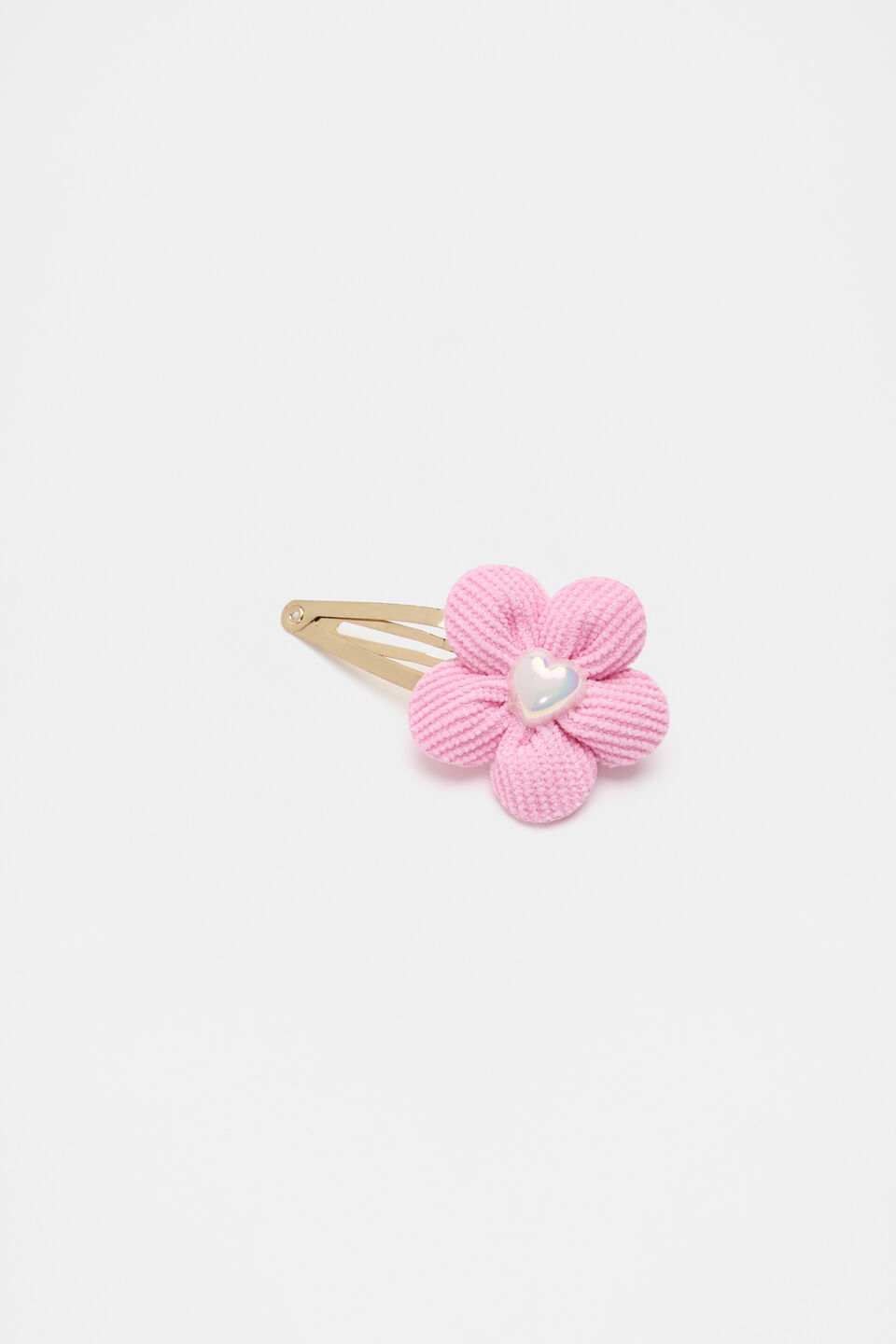 Cord Flower Heart Pearl Snap  Fairy Floss
