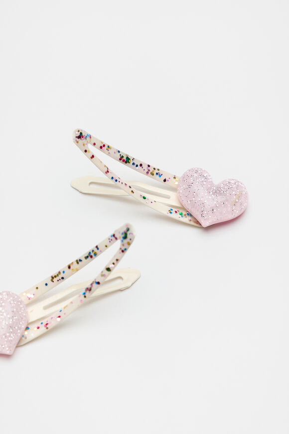 Heart Snaps  Baby Pink  hi-res