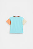 Colourblock Logo Tee  Ocean Blue  hi-res
