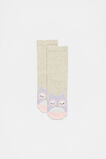 Owl Sock  Oat Marle  hi-res