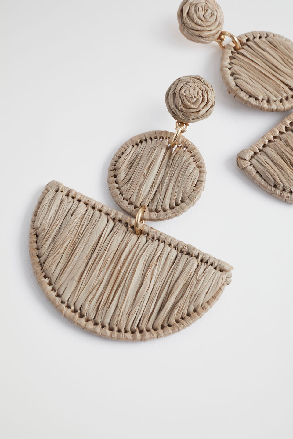 Geometric Raffia Earring  Cookie