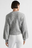 Wool Blend Drape Twist Knit  Silver Marle  hi-res
