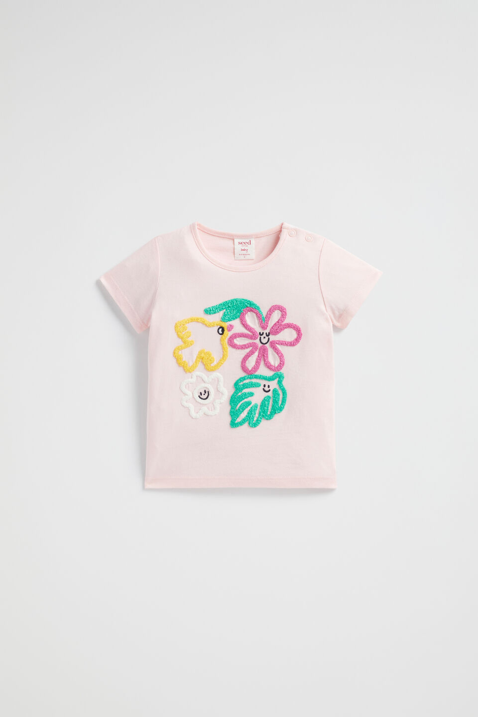 Floral Tee  Dusty Rose