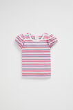 Rib Stripe Tee  Wild Berry  hi-res