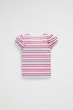Rib Stripe Tee  Wild Berry  hi-res