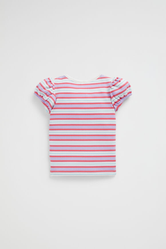 Rib Stripe Tee  Wild Berry  hi-res