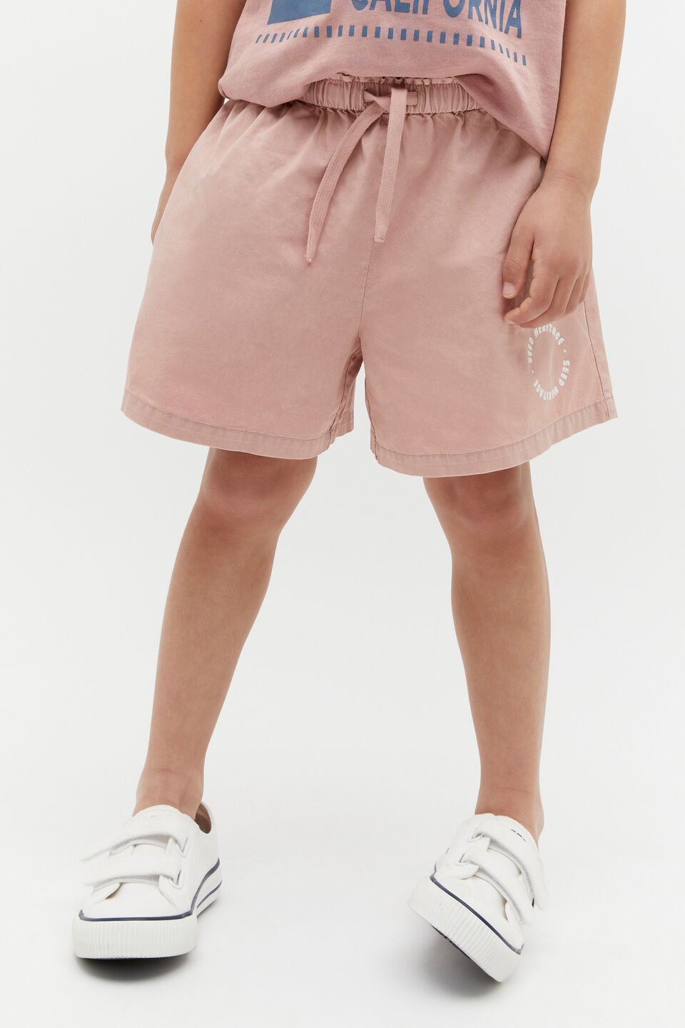 Garment Dye Short  Pink Clay