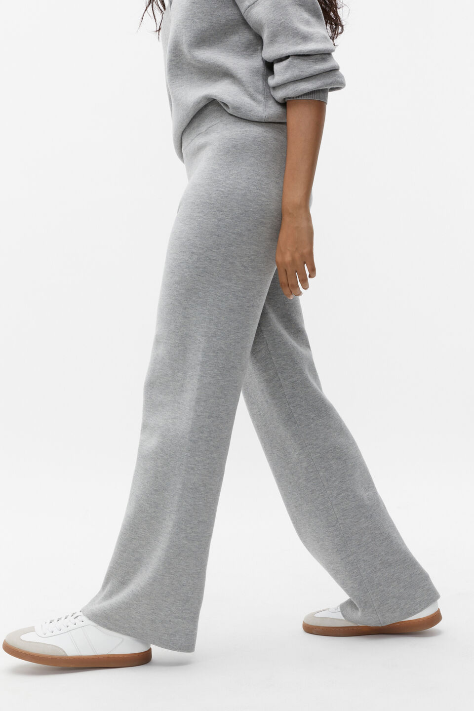 Marle Double Knit Pant  Silver Marle