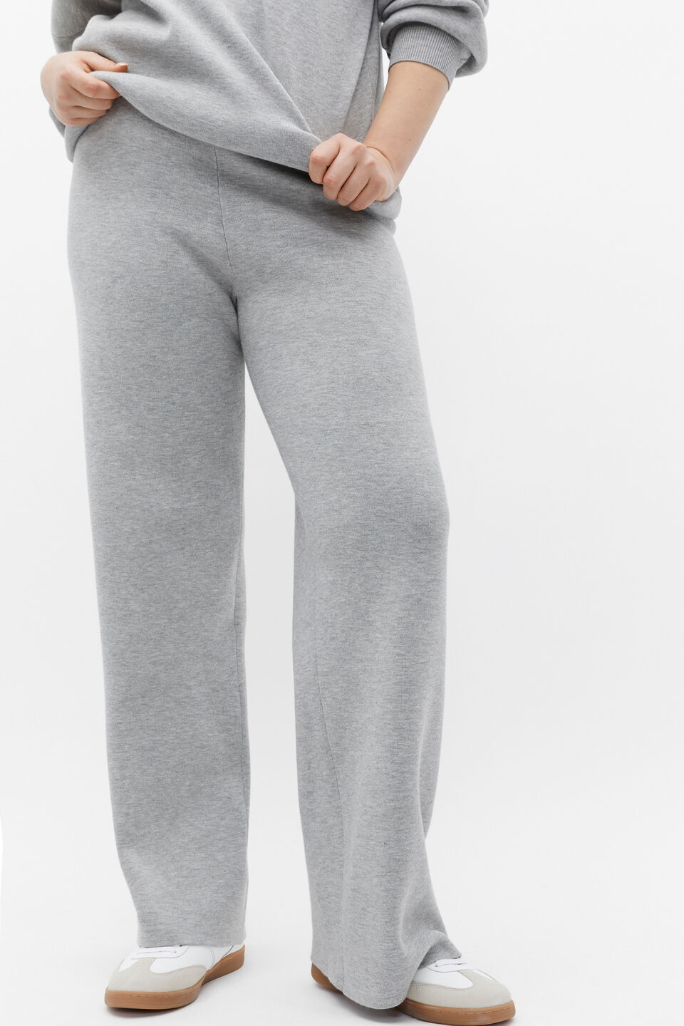 Marle Double Knit Pant  Silver Marle