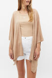 Fine Knit Poncho  Nougat  hi-res