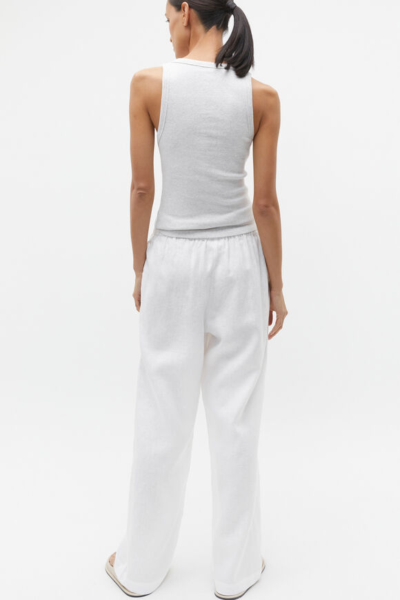 Australian Cotton Rib Tank  Light Grey Marle  hi-res