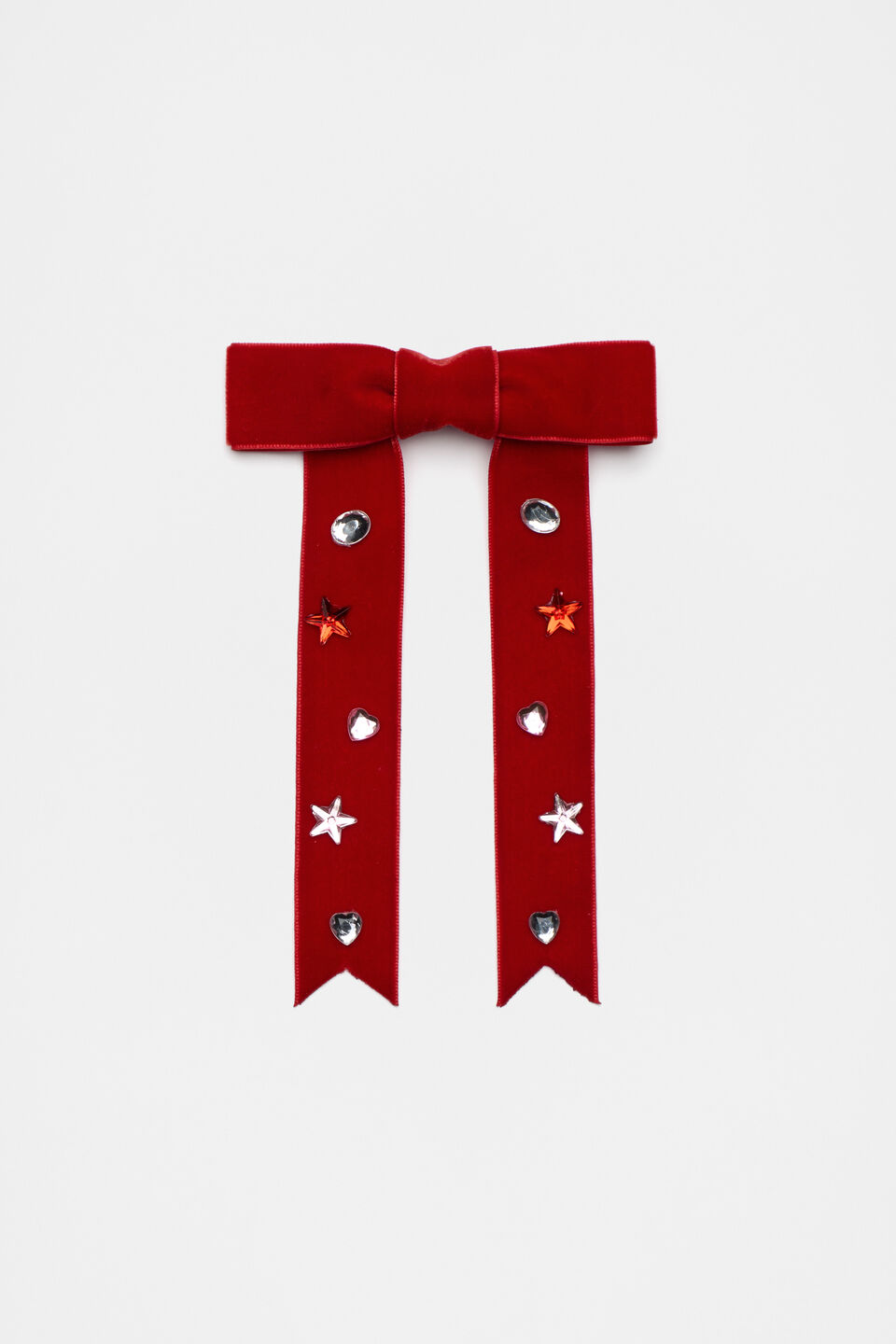 Extra Large Velvet Bow  Strawberry