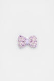 Tweed Bow Duck Clip  Soft Lilac  hi-res