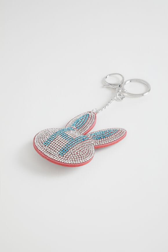 Bunny Initial Keyring  H  hi-res