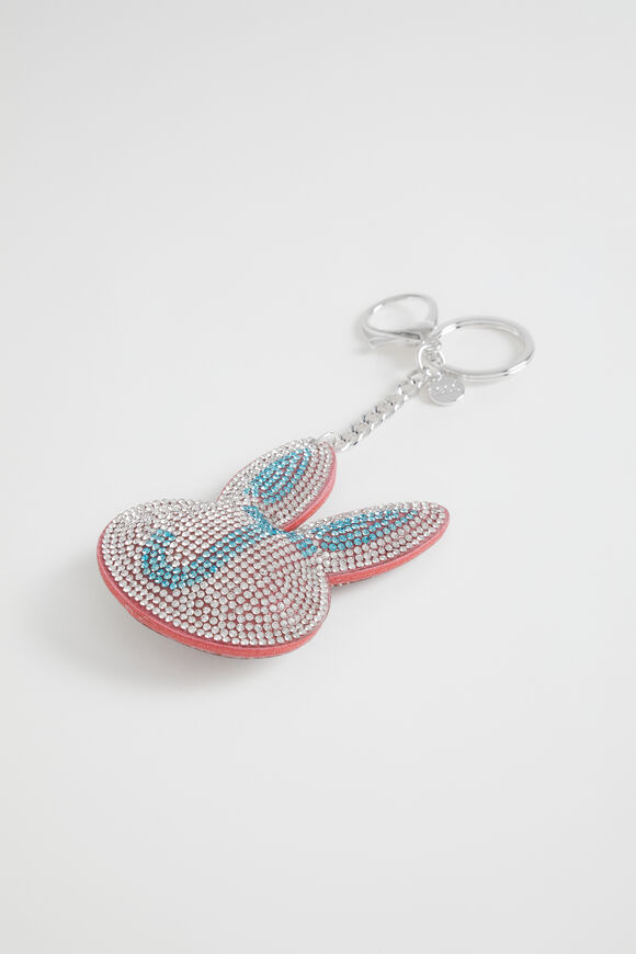 Bunny Initial Keyring  J  hi-res