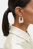 Resin Statement Drop Ear  Cloud Cream  hi-res