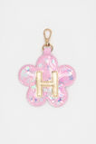 Flower Initial Keyring  H  hi-res