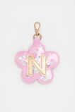 Flower Initial Keyring  N  hi-res