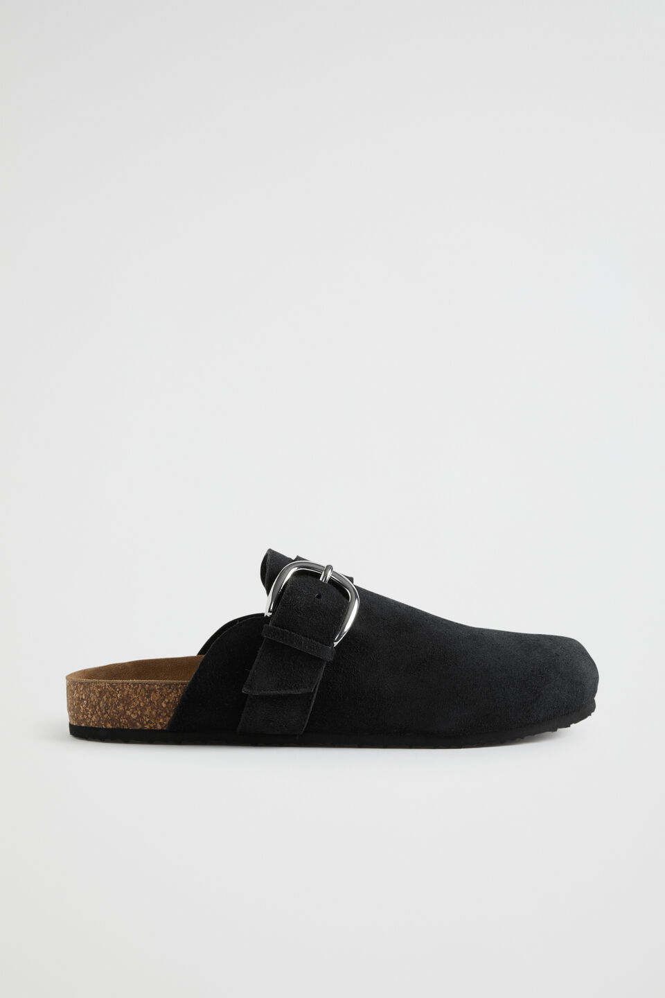 Claudia Mule  Black Suede