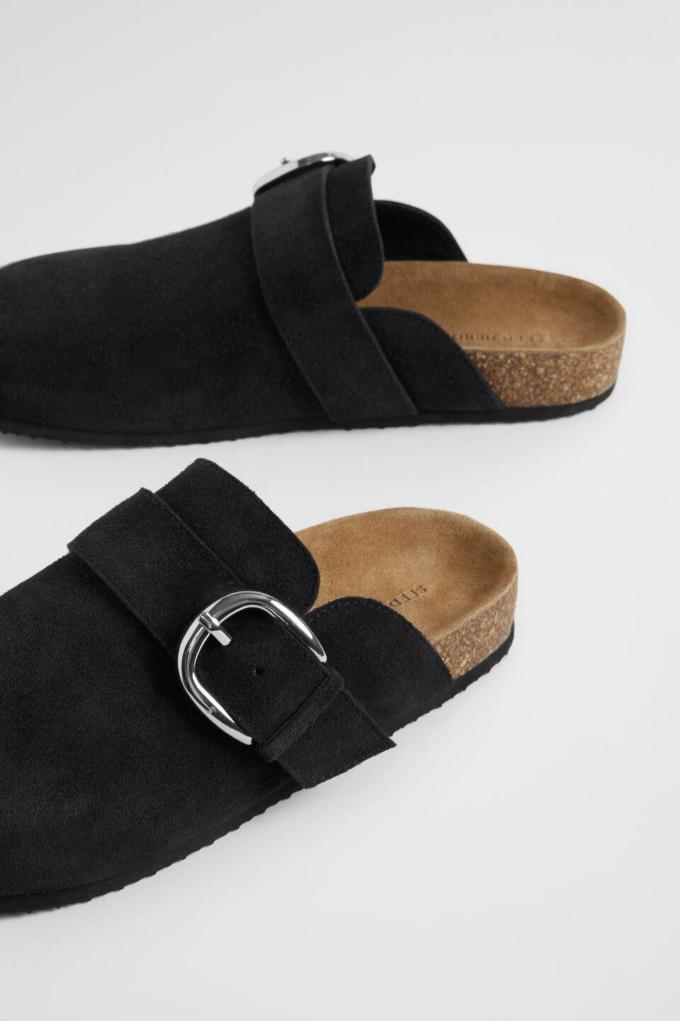 Claudia Mule  Black Suede