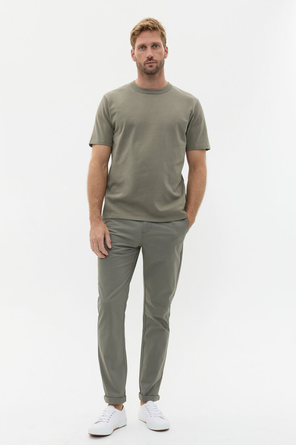Crew Tee  Vintage Khaki
