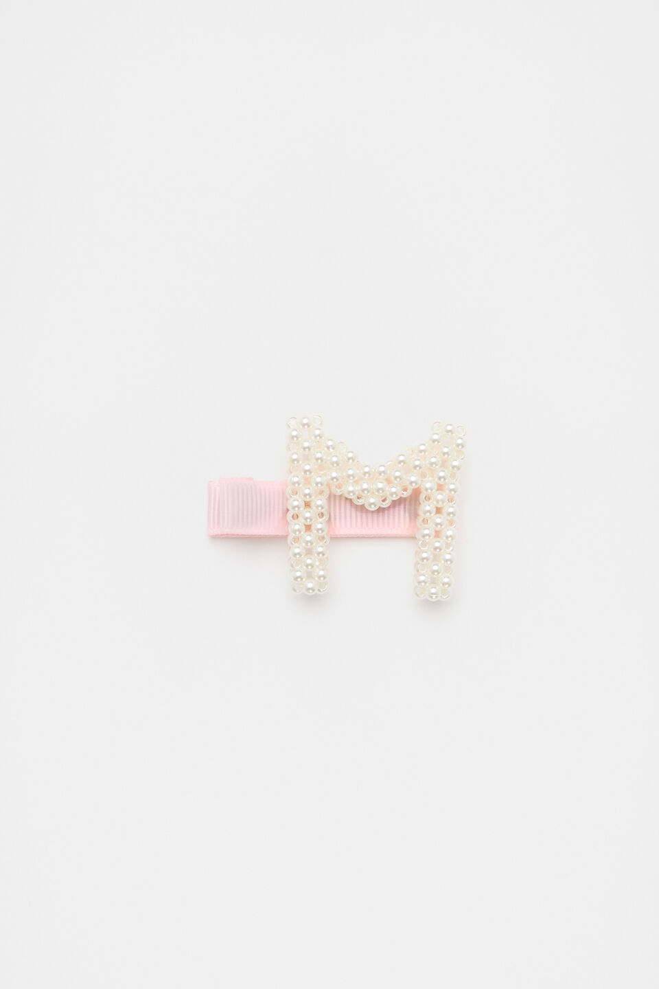 Initial Pearl Duck Clip  M