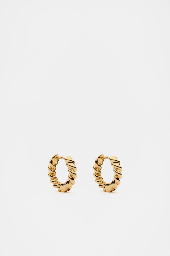 Fine Rope Earring  Gold  hi-res