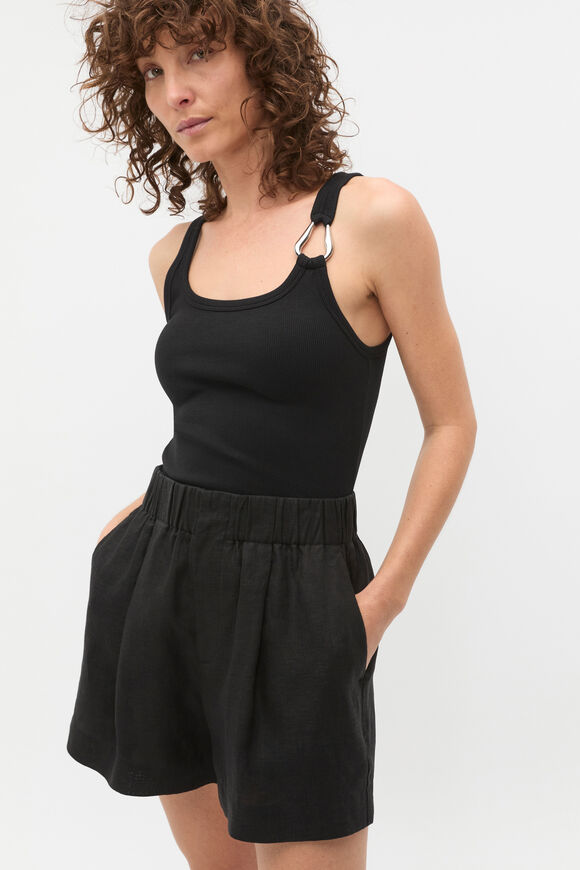 Hardware Detail Tank  Black  hi-res