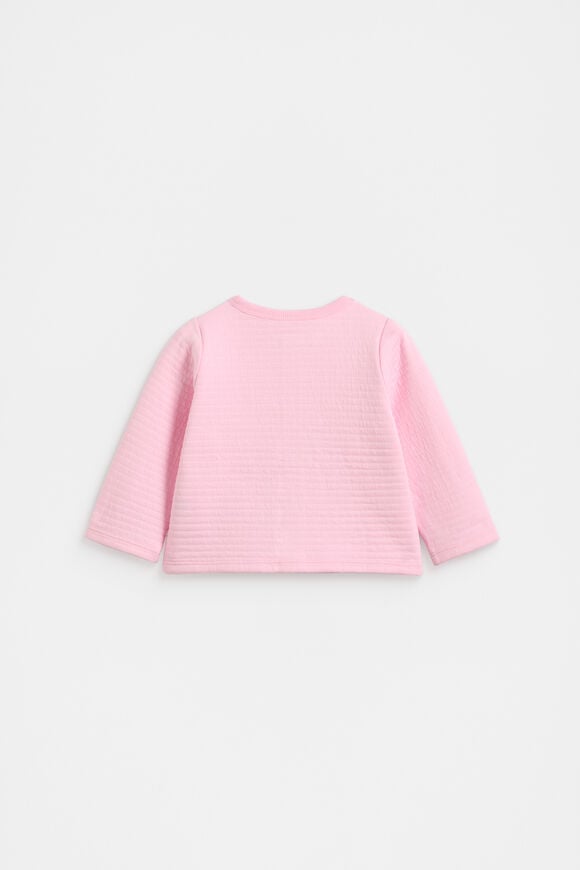 Quilted Logo Jacket  Petal Pink  hi-res