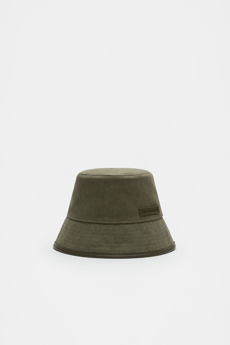 Trim Detail Bucket Hat  Olive Leaf