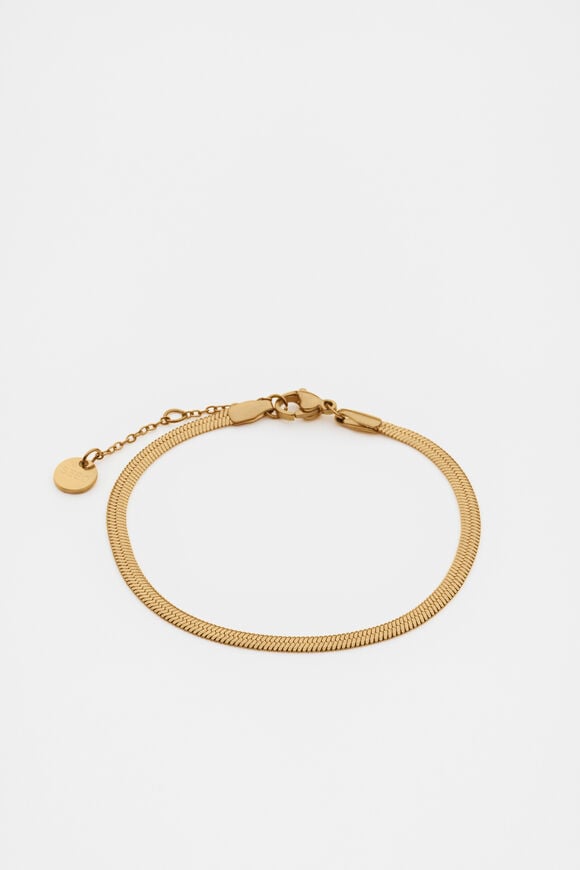 Waterproof Snake Chain Bracelet  Gold  hi-res