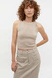 Cotton Knit Top  Cool Sand  hi-res