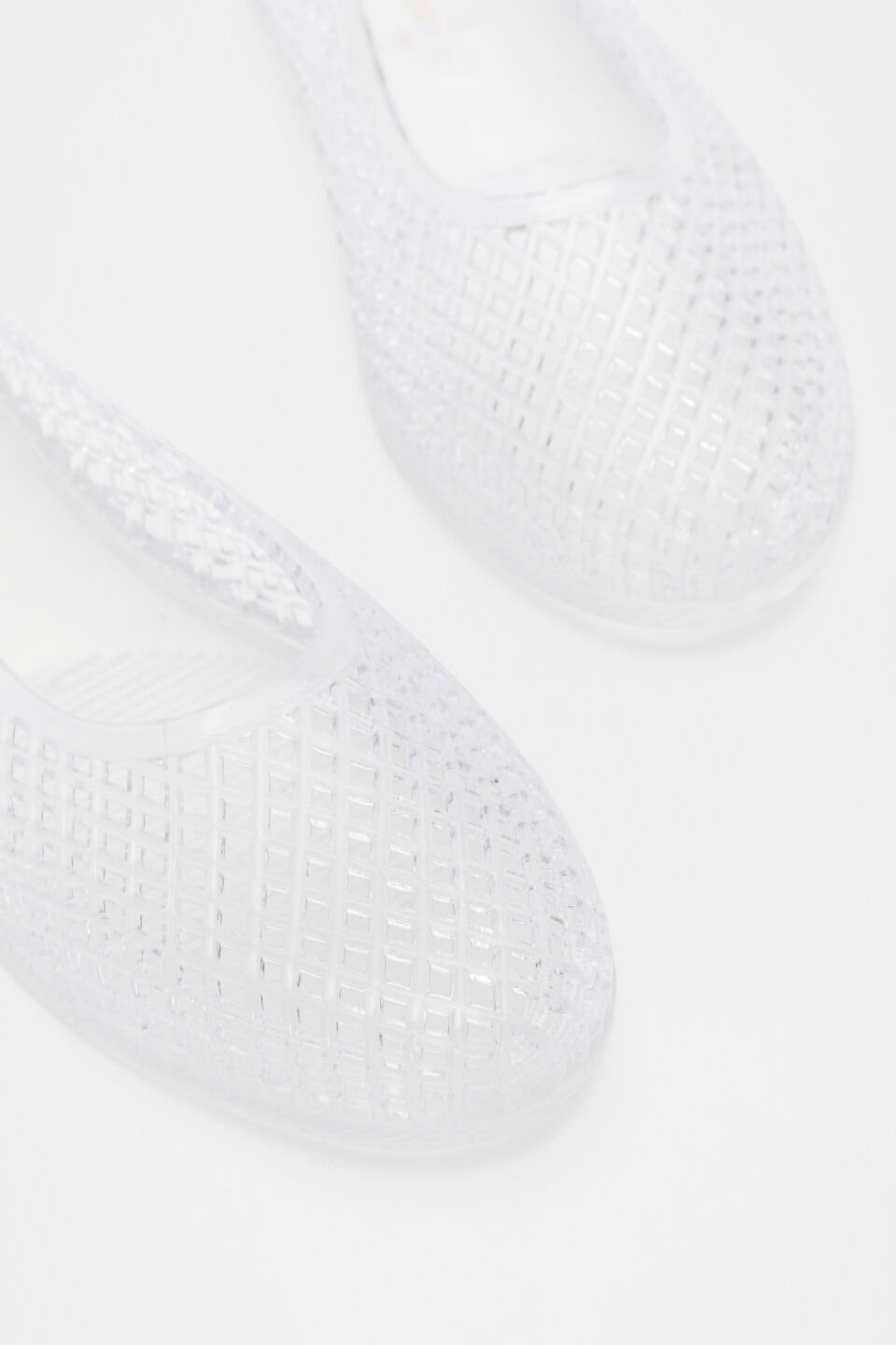 Caged Jelly Ballet Flat  Clear