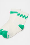 Stripe Rib Sock  Tennis Green  hi-res