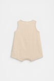 Orange Button Romper  Neutral  hi-res