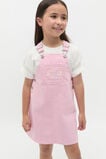 Logo Denim Pinafore  Candy Pink  hi-res