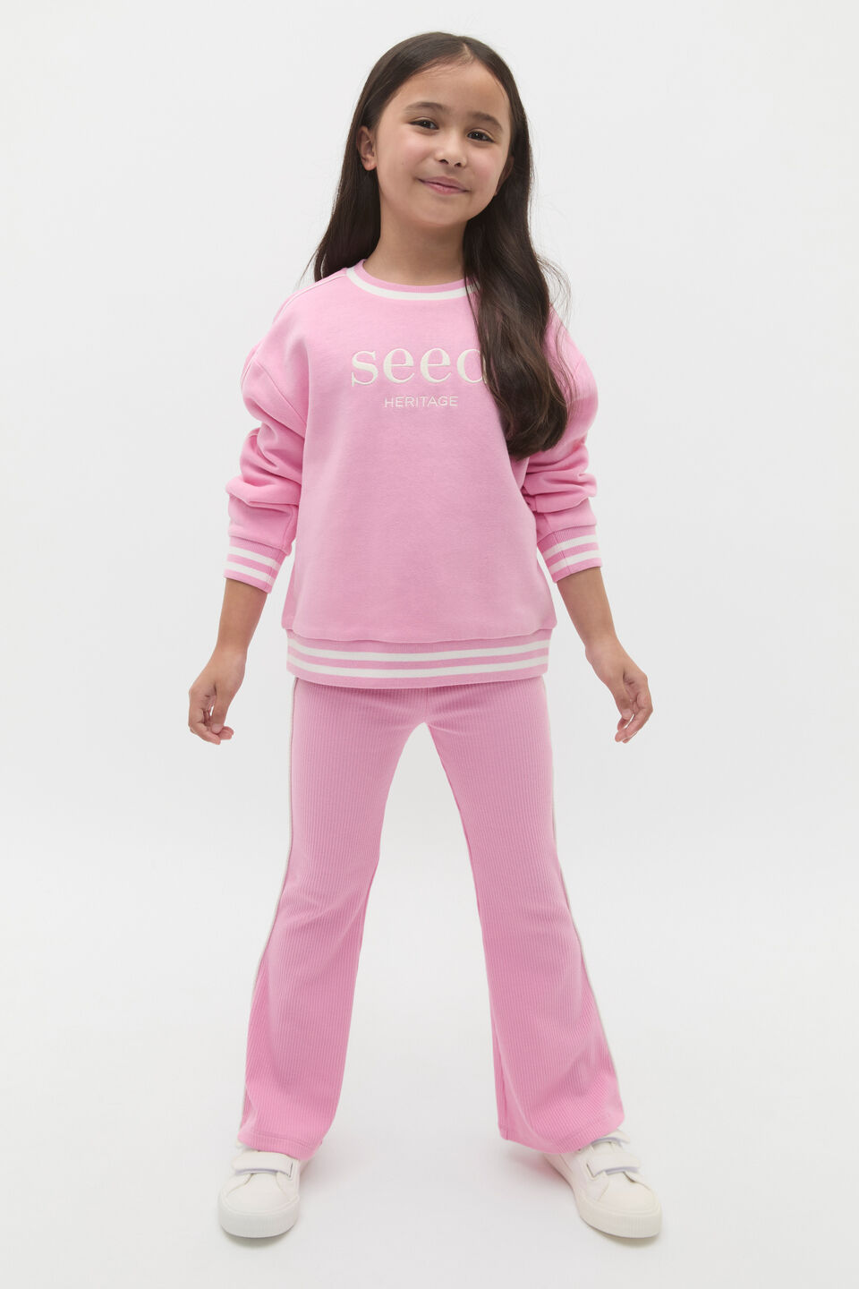 Piped Kick Flare  Candy Pink