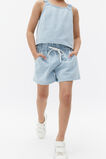 Paperbag Denim Short  Ice Blue Wash  hi-res