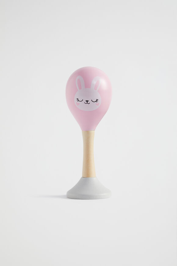 Seed Wooden Maraca  Bunny  hi-res