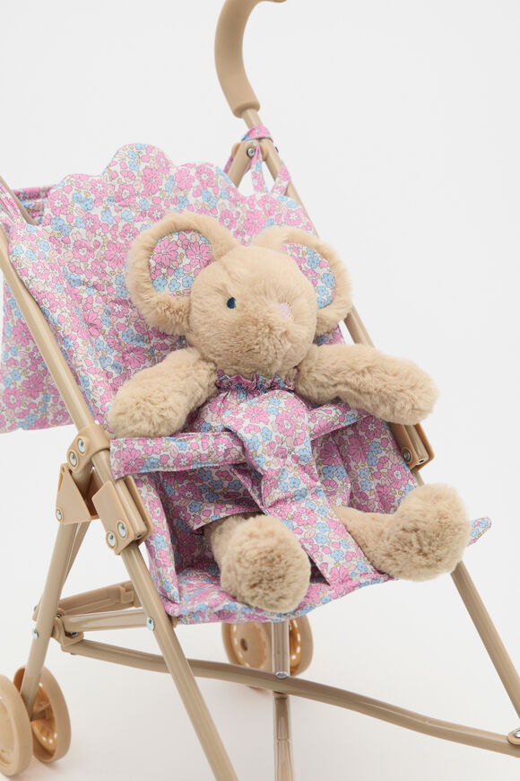 Ditsy Floral Doll Pram  Pink  hi-res