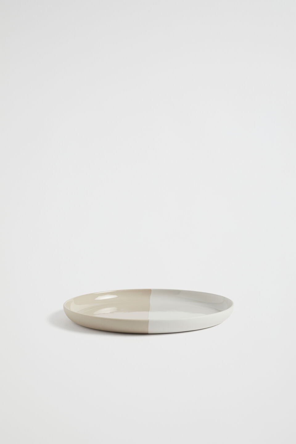 Ezra Two Tone Side Plate  Cloud Cream