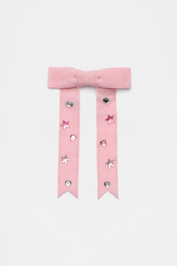 Extra Large Velvet Bow  Candy Pink  hi-res