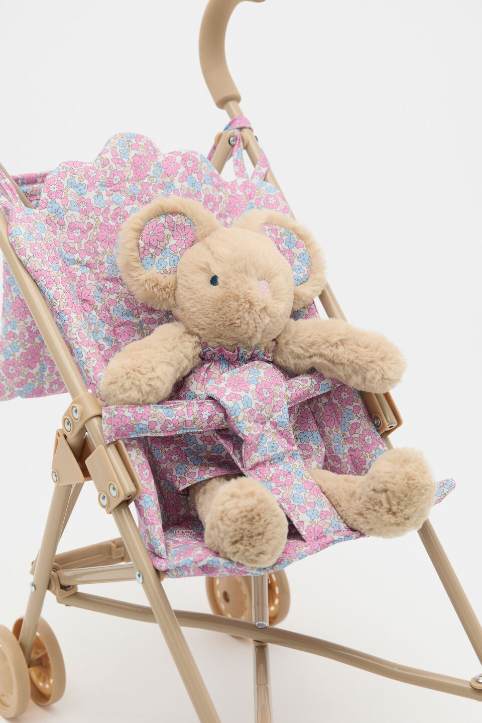 Ditsy Floral Doll Pram  Pink