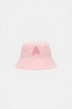 Pink Initial Bucket Hat  A  hi-res