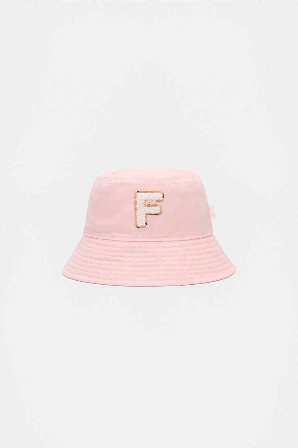 Pink Initial Bucket Hat  F