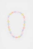 Frosted Flower Elastic Necklace  Multi  hi-res
