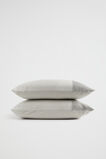 Leon Standard Pillowcase  Silver Grey  hi-res