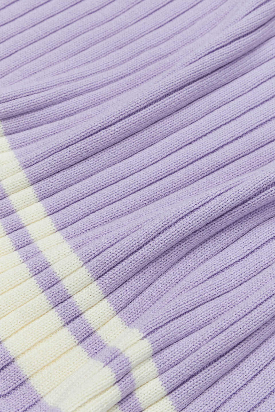 Rib Knit Blanket  Bright Lavender