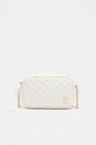 Quilted Logo Camera Bag  White  hi-res